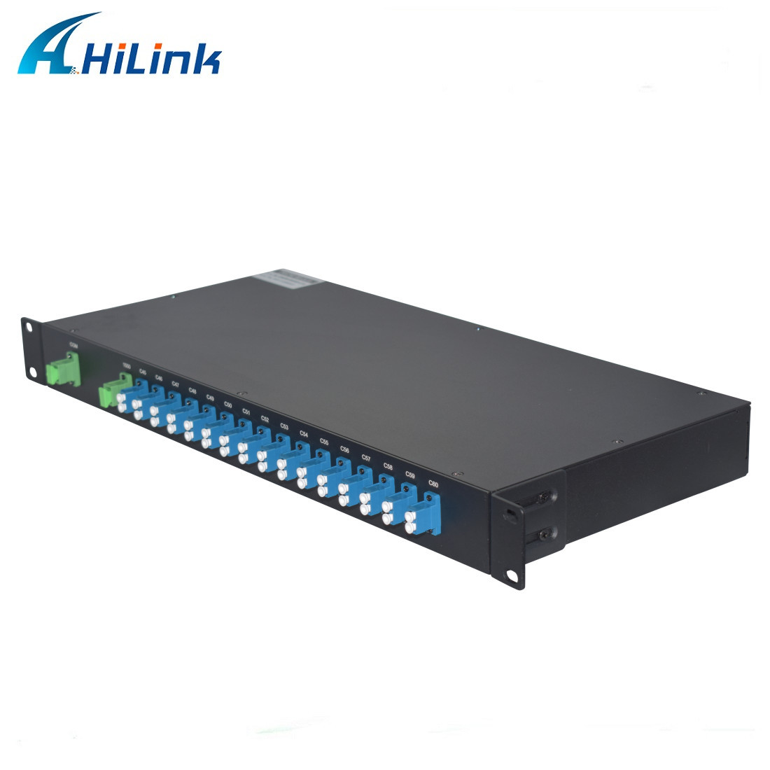 19" 1U Rackmount 16CH DWDM Mux Demux CH45 - CH60 Dual Fiber LC UPC Connectors