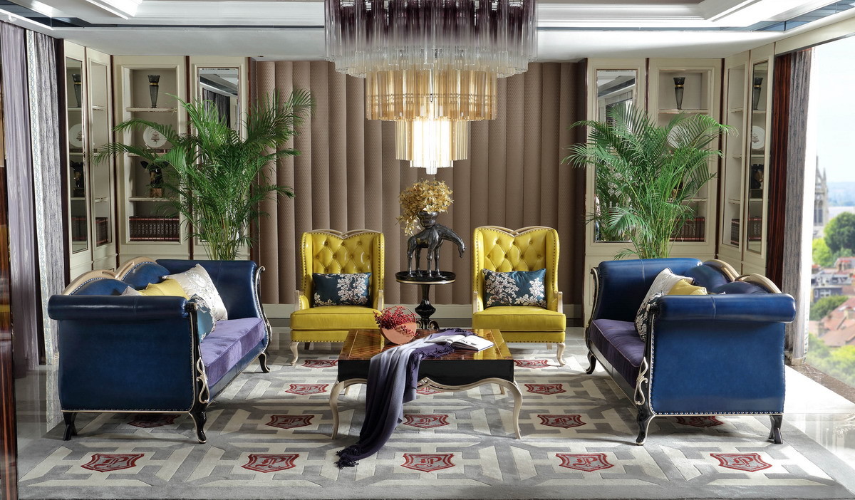 New Chinese style of Sofa chairs used Golden Stainless steel legs and High density sponge upholstered furniture