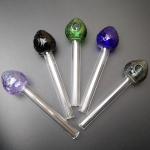 Strawberry Glass Smoking Pipe Multicolored 2mm Thickness Compact Type
