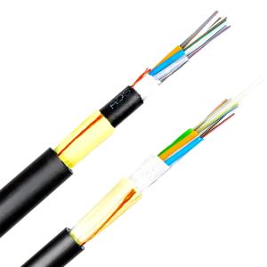 Wholesale Excellent Tensile ADSS Fiber Optic Cable 12-144 Core Single Double Jacket for Networking communication from china suppliers