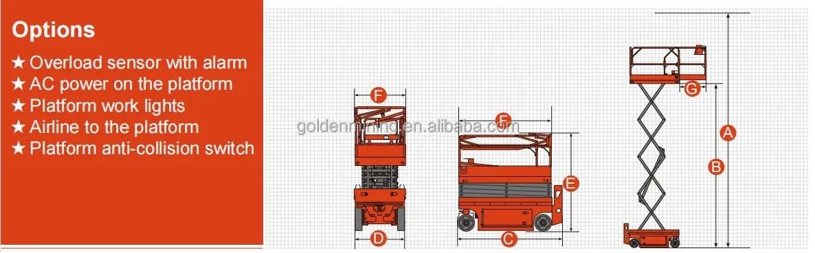 6-18M Lifting Work Platform Mobile Elevating Work Platform Saving Labor