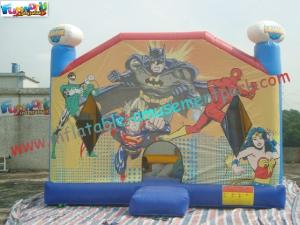 Wholesale Indoor / Outdoor Inflatable Bouncer Slide Fire Retardant Justice League from china suppliers