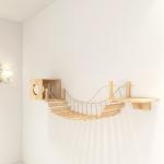 Diy Cat Climbing Wall Wood Cute Cat Tree Save Space Free Combination