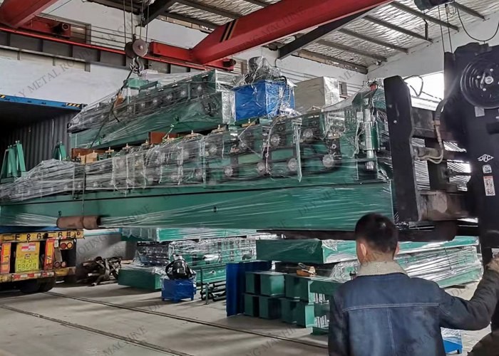 Automatic 75mm Double Layer Forming Machine 3P Metal Roofing Sheet Former