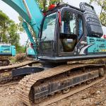 110KW 25800kg Used Kobelco Excavators Kobelco 260 Excavator Hydraulic Medium