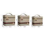 SGS Dustproof Pu Leather L24cm Makeup Storage Case