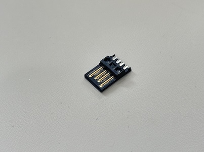 USB 2.0 AM Solder-Type Connector, Black Gold-Plated 5u", Wire Cable Electrical Signal Male Connector for PCB, Automotive, Server & Power Applications