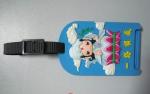 Non-toxic Custom 3D Silicone Gifts , Soft Rubber / PVC Luggage Tag
