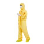 65gsm Hazmat Coverall Suit , Chemical Resistant Coveralls silicon free