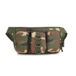 Military Camouflage Waist Bag Utility Belt with Water Bottle Holder Hiking