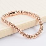 Custom Luxury 18K Gold and Rose Gold Jewelry Gold Engraved Stainless Steel
