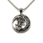 Fashion Jewelry Long Chain Round Skull Shape Stainless Steel Necklace