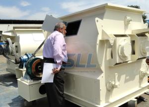 Wholesale 18.5kw 380v Dry Mortar Mixer Machine Twin Shaft Paddle Mixer Steel Material from china suppliers