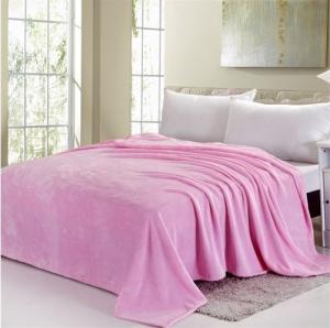 Wholesale Blue / Pink Colorful Coral Custom Fleece Blankets , Polyester Soft Kids Fleece Blanket from china suppliers