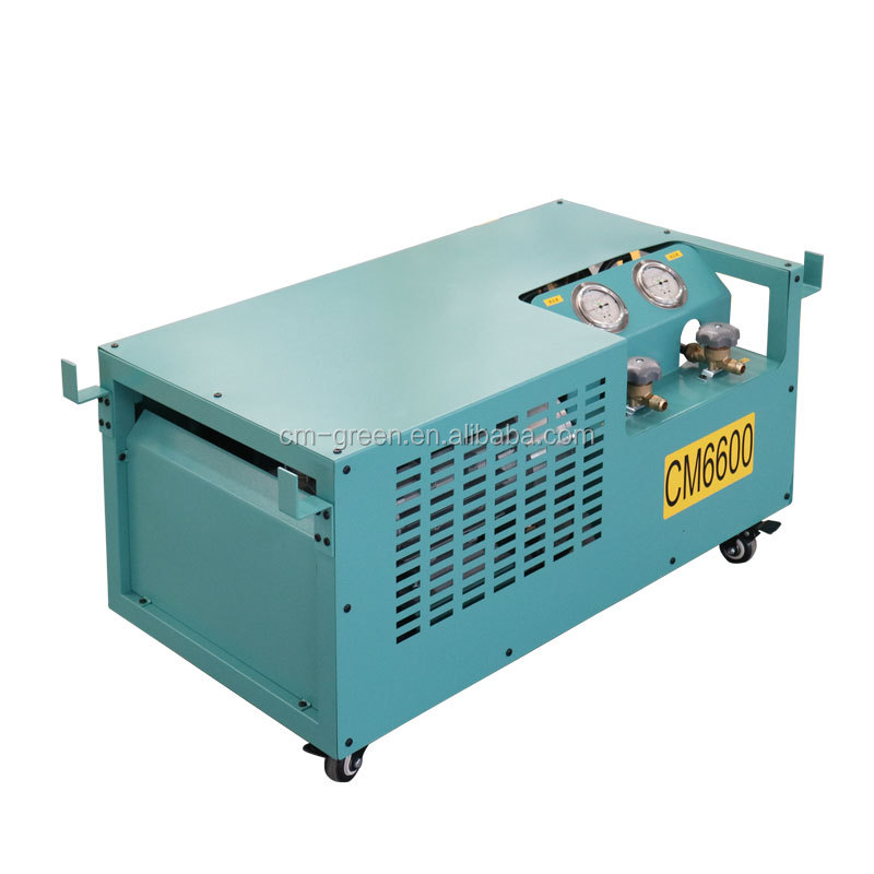 Oil Free Refrigerant Recovery Unit AC Recharge Machine 2HP R134a R410A Gas Recoery Charging Machine