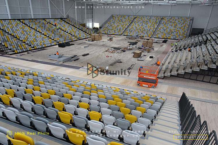 Safe Professional Custom Retractable Bleacher System