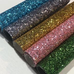 Wholesale 0.8mm Glitter Leather Fabric from china suppliers