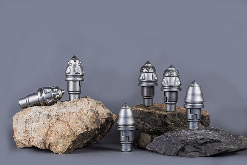 Round Shank Bit Tungsten Carbide Drilling Tools For Coal Mining Flight Auger
