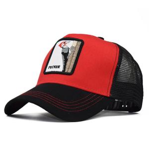Wholesale Vintage Animal Farm Mesh Trucker Caps Hats Cartoon Animals Embroidery Patch Wildlife Gorras Mesh Snapback Caps from china suppliers