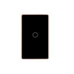 Black 600W Tuya Smart Switch Tempered Glass Light Switch 86x86