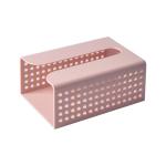 Silk Screen Plastic Kleenex Holder Pink Blue PS Facial Tissue Box