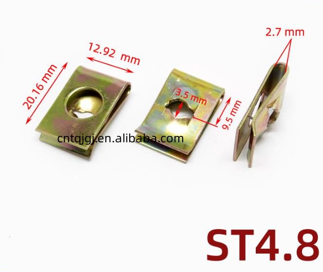 Oil Gas Stainless Steel Spring U Shape Lock Nut U Clip Nut for Retail Industry Plain