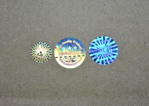 Wholesale Aluminium Foil State Hologram Stickers , Anti - Counterfeit Holographic Foil Stickers from china suppliers