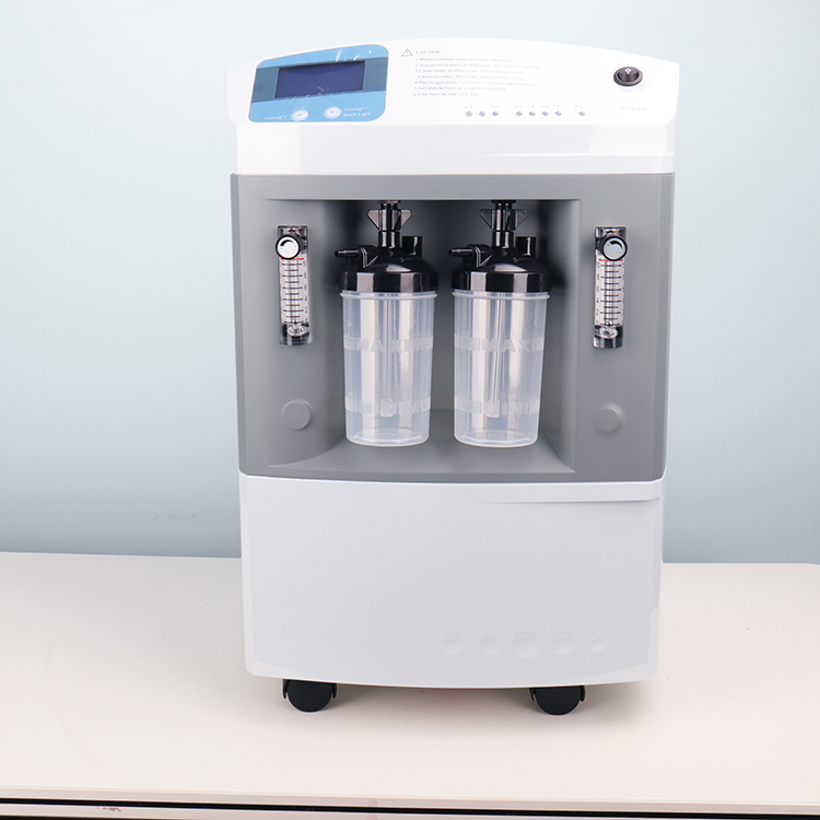 Low Noise Portable Mini 10 Lpm Dual Flow Medical Grade O2 Concentrator 10L For Sale