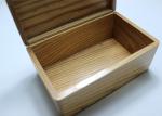Unfinished Wooden Tea Bag Box , Antique Style Small Wooden Packaging Box