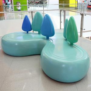 Wholesale Modern Fibreglass Reinforced Leisure Plastic Chair Ice Cream Seat from china suppliers