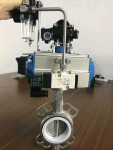 Wholesale butterfly valves with pneumatic actuator from china suppliers