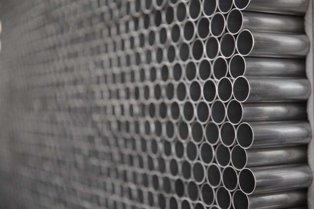 Power Plant 30mm Aluminium Round Tube Water Cooling Tower Customized Precision 1050 D31
