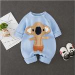 Wholesale 100% Cotton Long Sleeve Cartoon Koala Pattern Baby Clothes