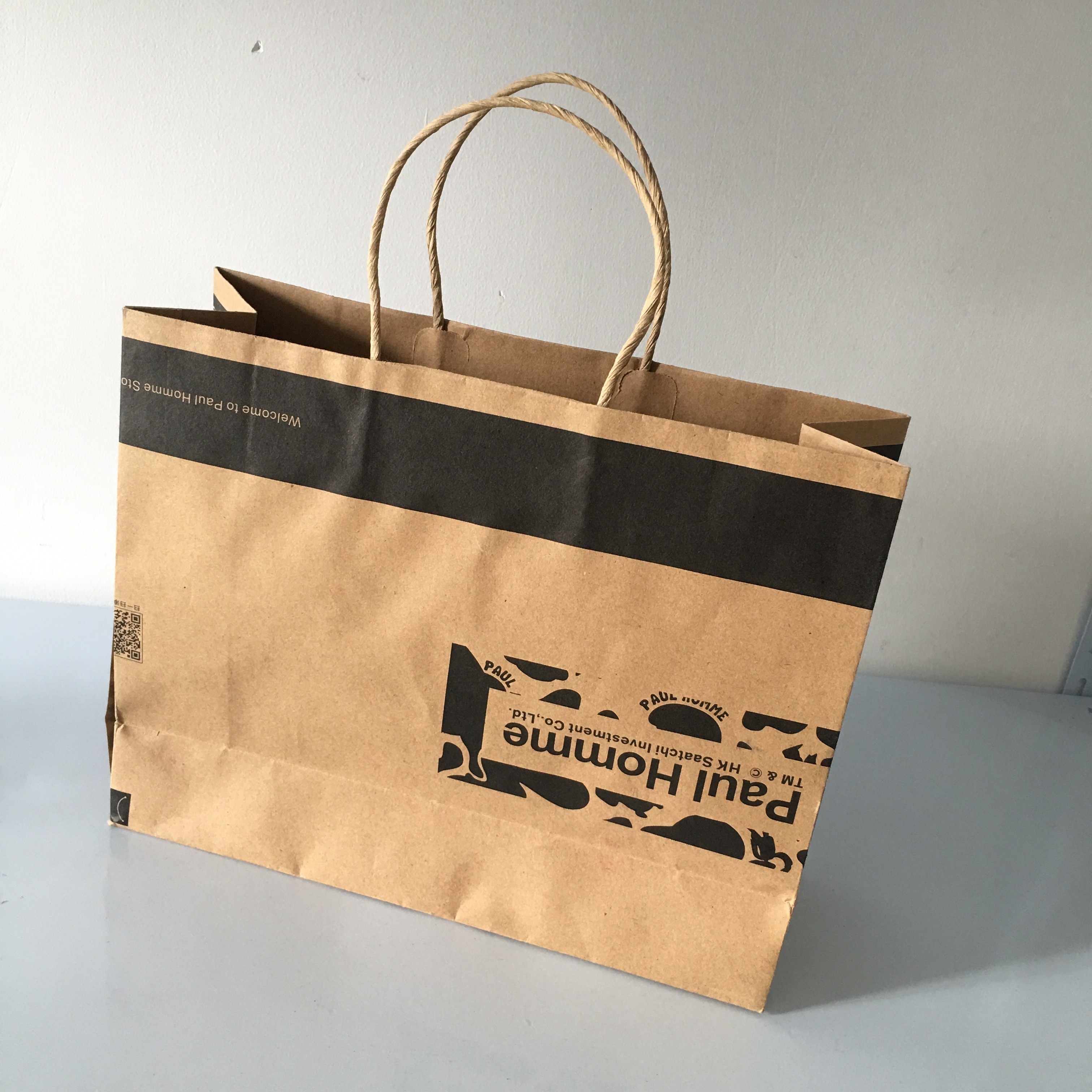 Custom desgin reusable shopping kraft paper bag gift packaging bags