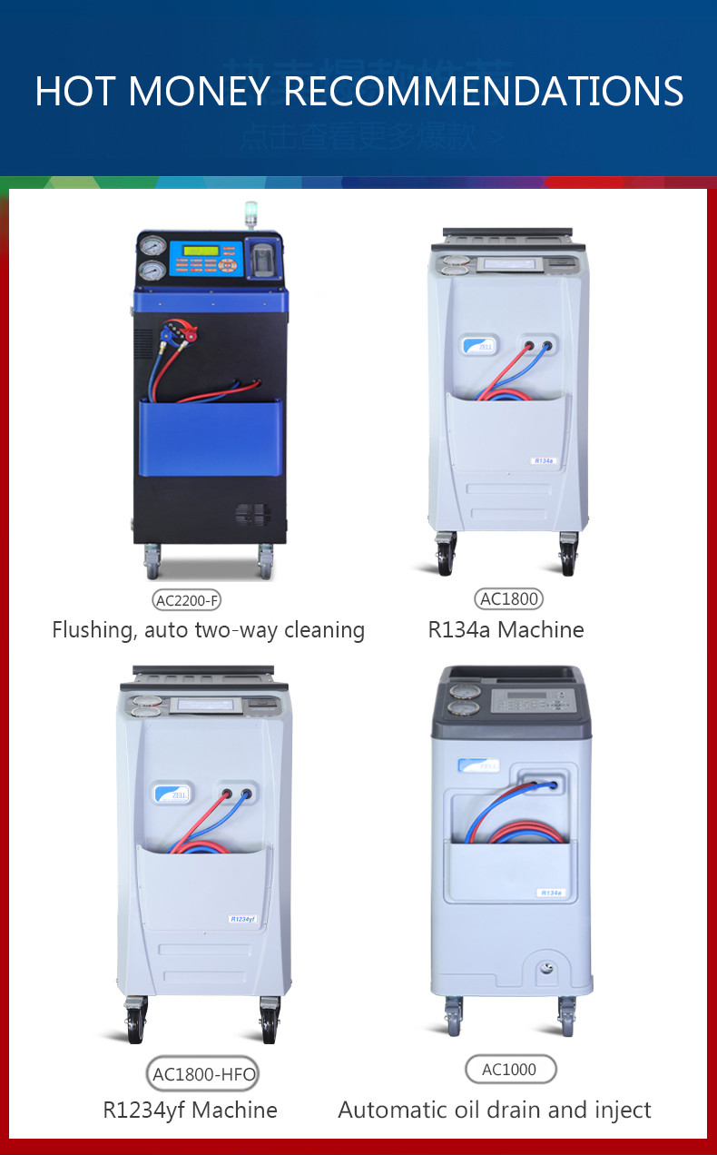 7" Touch Screen 1234YF AC Machine Car Aircon Regas Machine