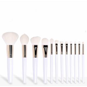 Wholesale Modern White Handle Wool Makeup Brushes Fashionable Novel Boat Shape from china suppliers