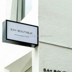 Acrylic Light Box Letter Round Double Sided Signs Metal Base Blister Led Light