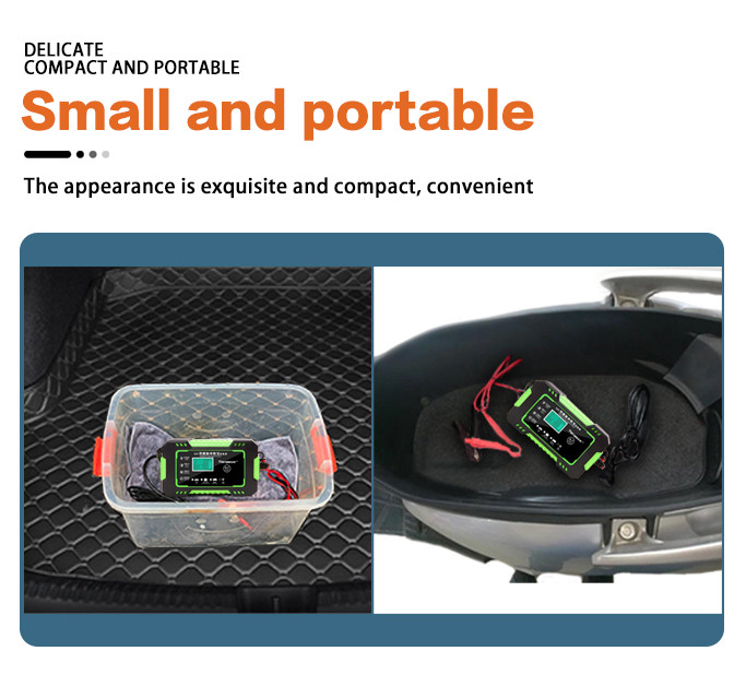 Car Battery 5 Stage Intelligent Pulse Repair Charger 12V 170W