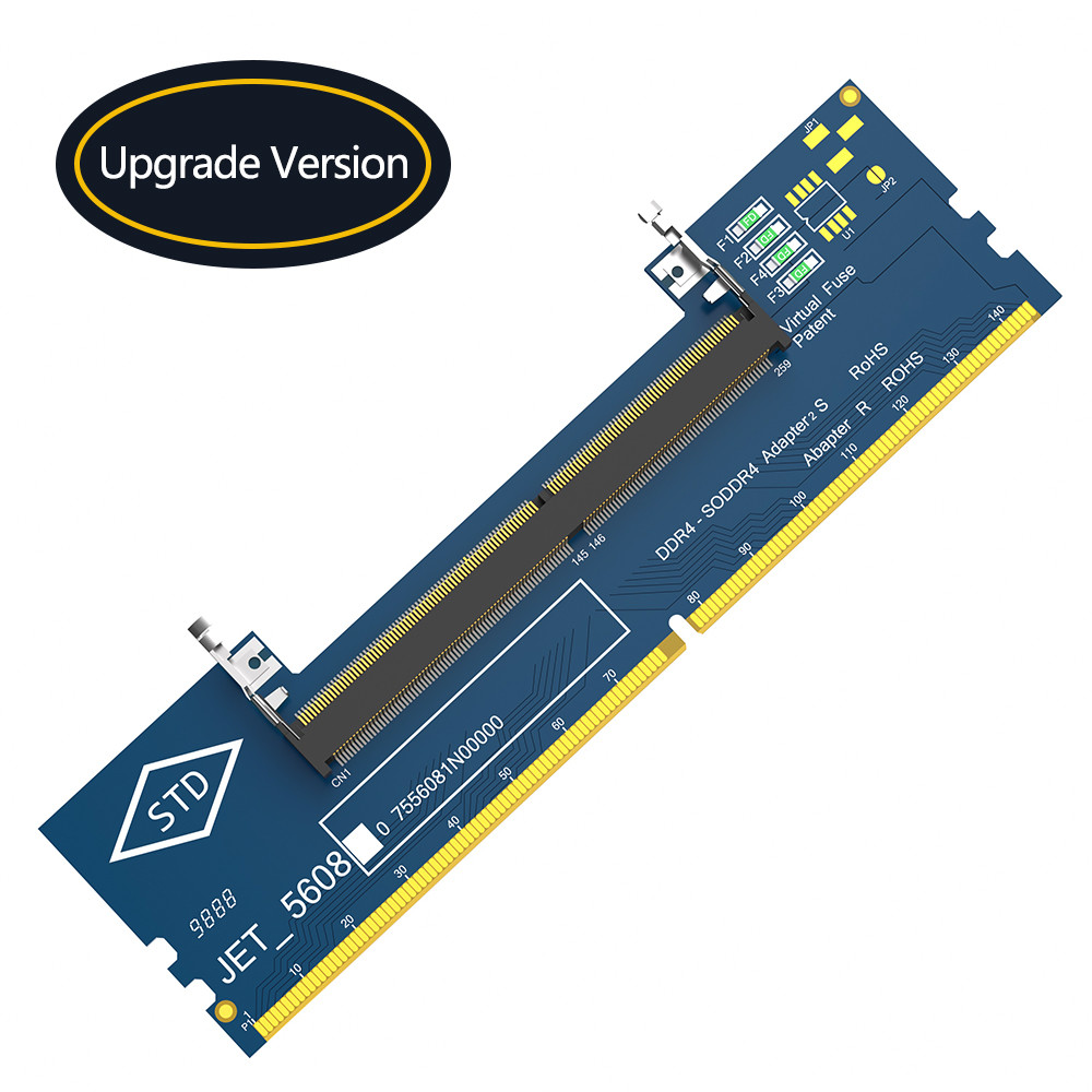 LLaptop DDR4 RAM to Desktop Adapter Card, Memory Tester SO DIMM to ddr4 Converter.