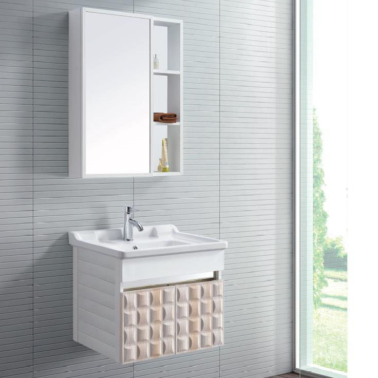Modern Alunimun Bathroom Vanity/ all aluminum bathroom cabinet/Mirror Cabinet /DB-8146,600X450mm