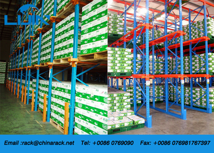 Selective Drive In Pallet Rack Powder Coated Finish 1350mm - 3900mm Width
