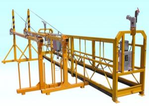 Wholesale ODM Steel Adjustable Cradle Yellow High Working Rope Suspended Platform from china suppliers