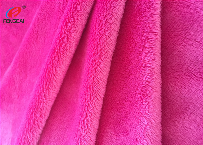 2MM Short Pile Brushed Blanket Minky Plush Fabric For Home Textile