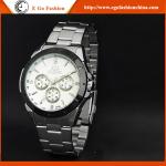 019A Fashion Watch Unisex Watch Black White Stainless Steel Watch Quartz Analog