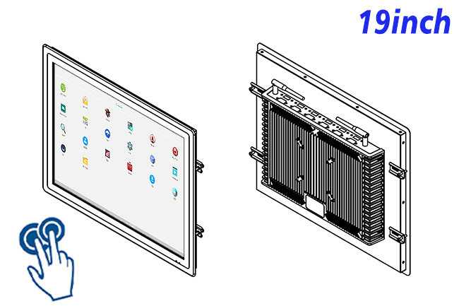 19-Inch Durable Android Touch Display for Medical Diagnostics and Access Control Panels