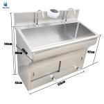 Foot Operated Hospital Scrub Sink Medical For Patient Care Clinical Washbasin