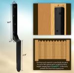 Metal Frame Heavy Duty Post Support Stake Fixer for Broken Wood Fence