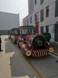 Wholesale Big Trackless Sightseeing Train Amusement Equipment 42 Seats 28 Km/h from china suppliers
