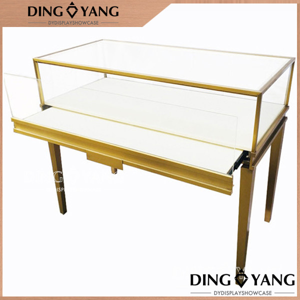 OEM Rectangle Stain Steel Jewelry Showcase Display