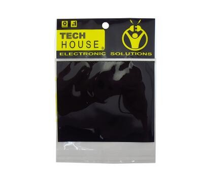 Transparent clear header with self-adhesive PE Plastic Packaging bag for accessory packing